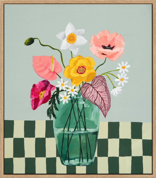 More Whimsy | Abstract Floral Canvas Art Print