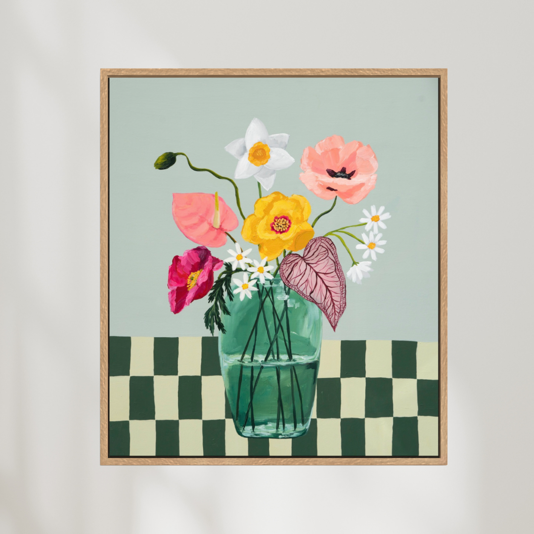 More Whimsy | Abstract Floral Canvas Art Print