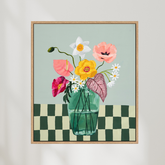 More Whimsy | Abstract Floral Canvas Art Print