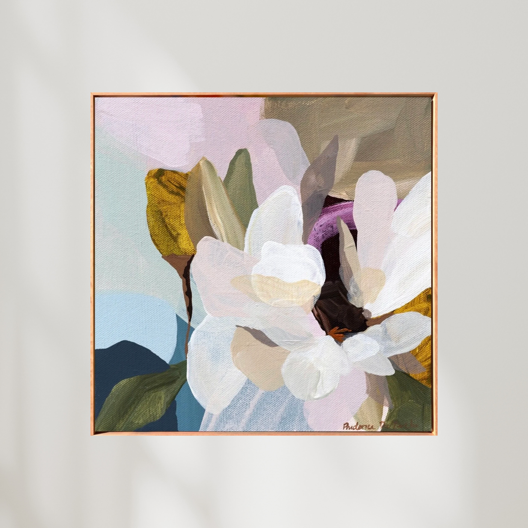 Teddy | Floral Canvas Art Print - Prudence De Marchi