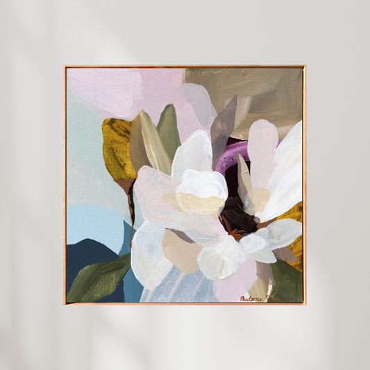 Teddy | Floral Canvas Art Print - Prudence De Marchi