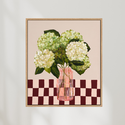 Hydrangea Eternal | Abstract Floral Canvas Art Print