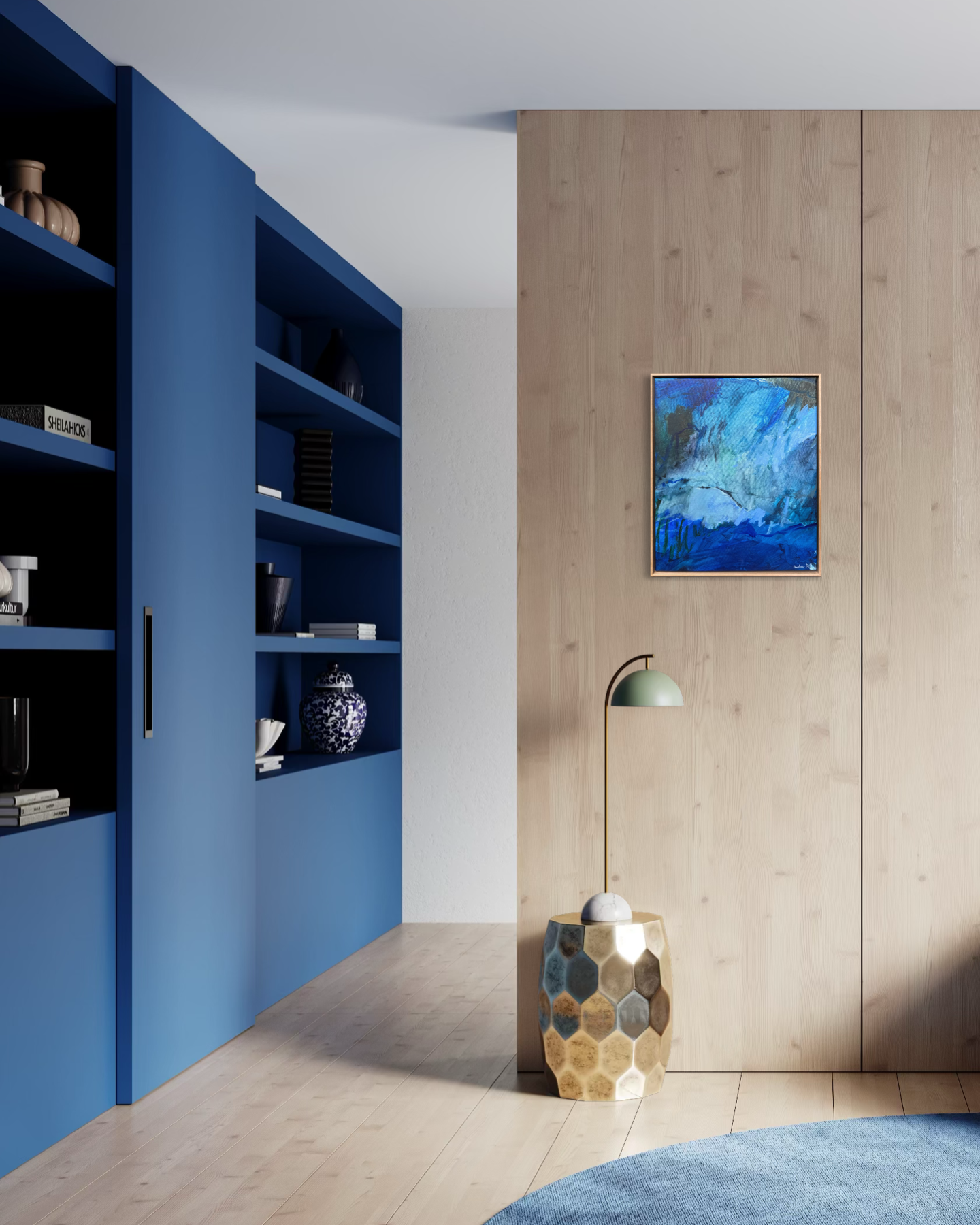 Tangled in Blue | Original Abstract Artwork