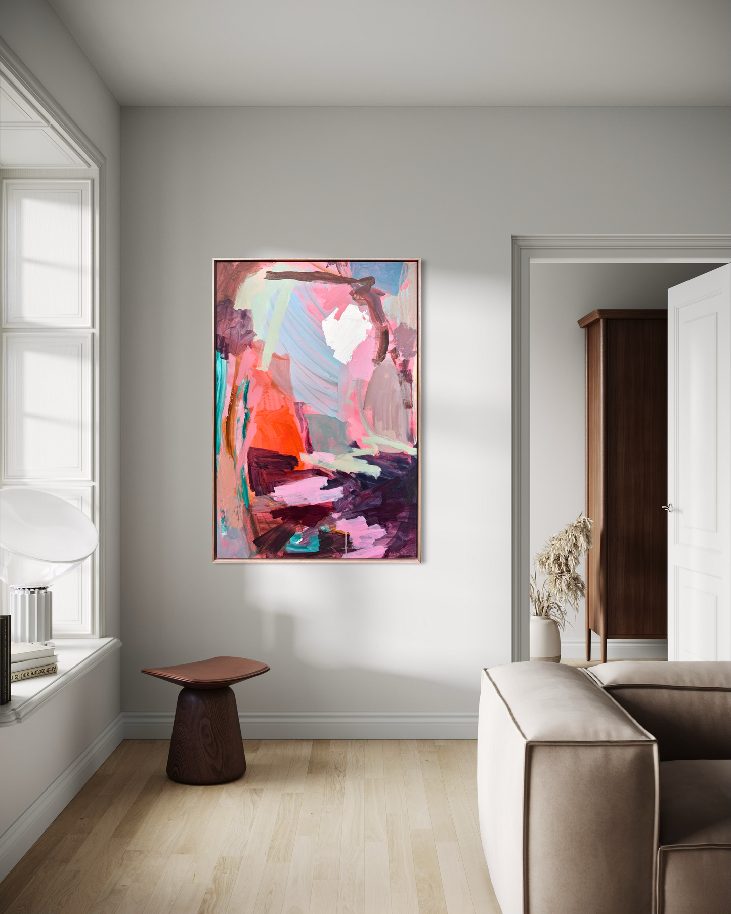 She Dreams in Colour | Abstract Canvas Art Print