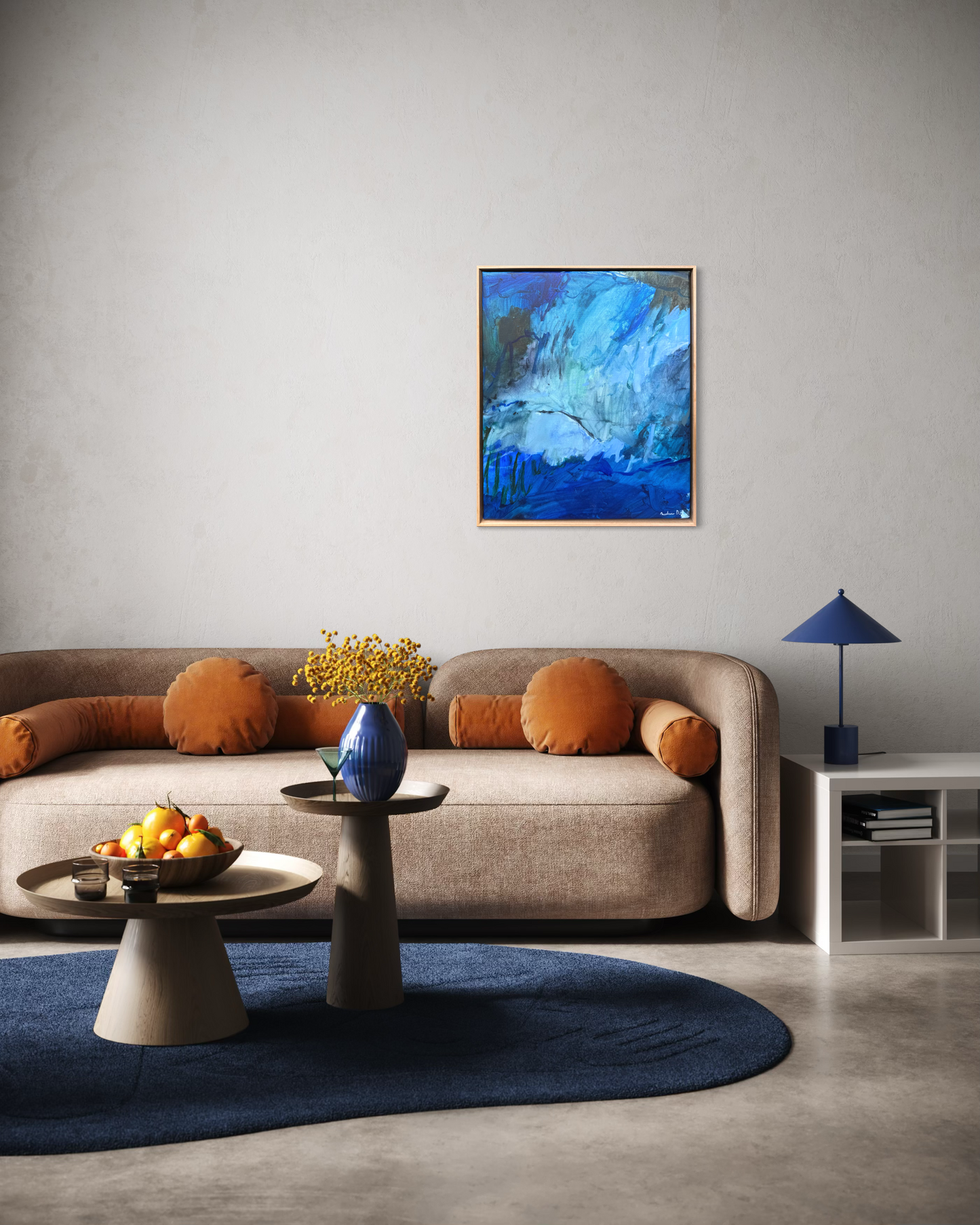 Tangled in Blue | Original Abstract Artwork