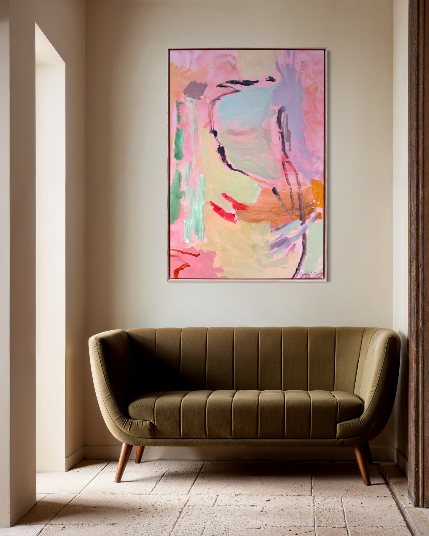Colour Bomb | Abstract Canvas Art Print