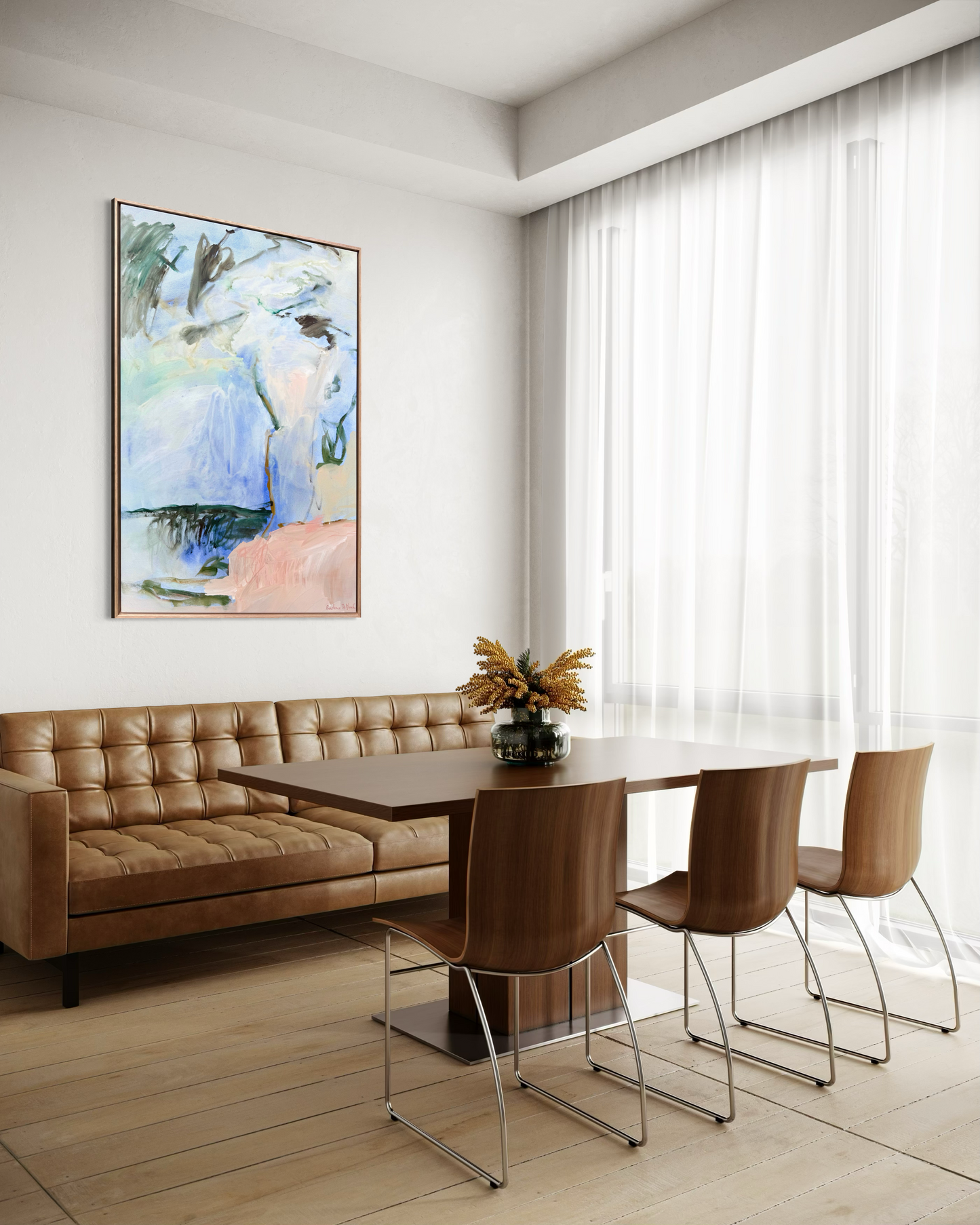 Soft Footsteps | Abstract Canvas Art Print
