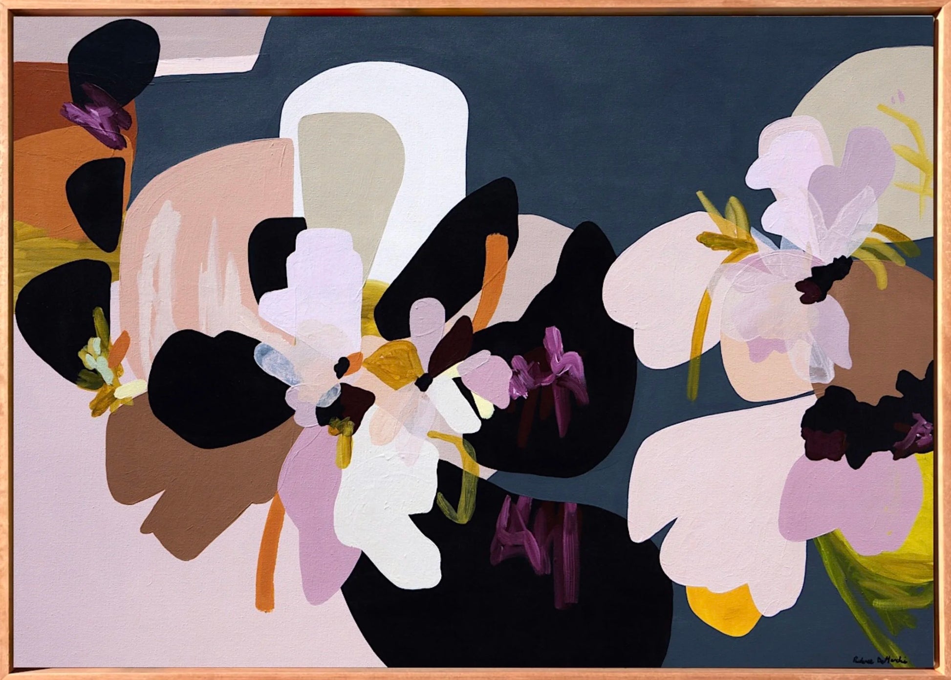 Kate on the Turntable | Abstract Canvas Art Print - Prudence De Marchi