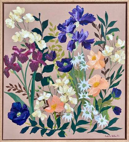 Shadow Flowers | Canvas Art Print - Prudence De Marchi