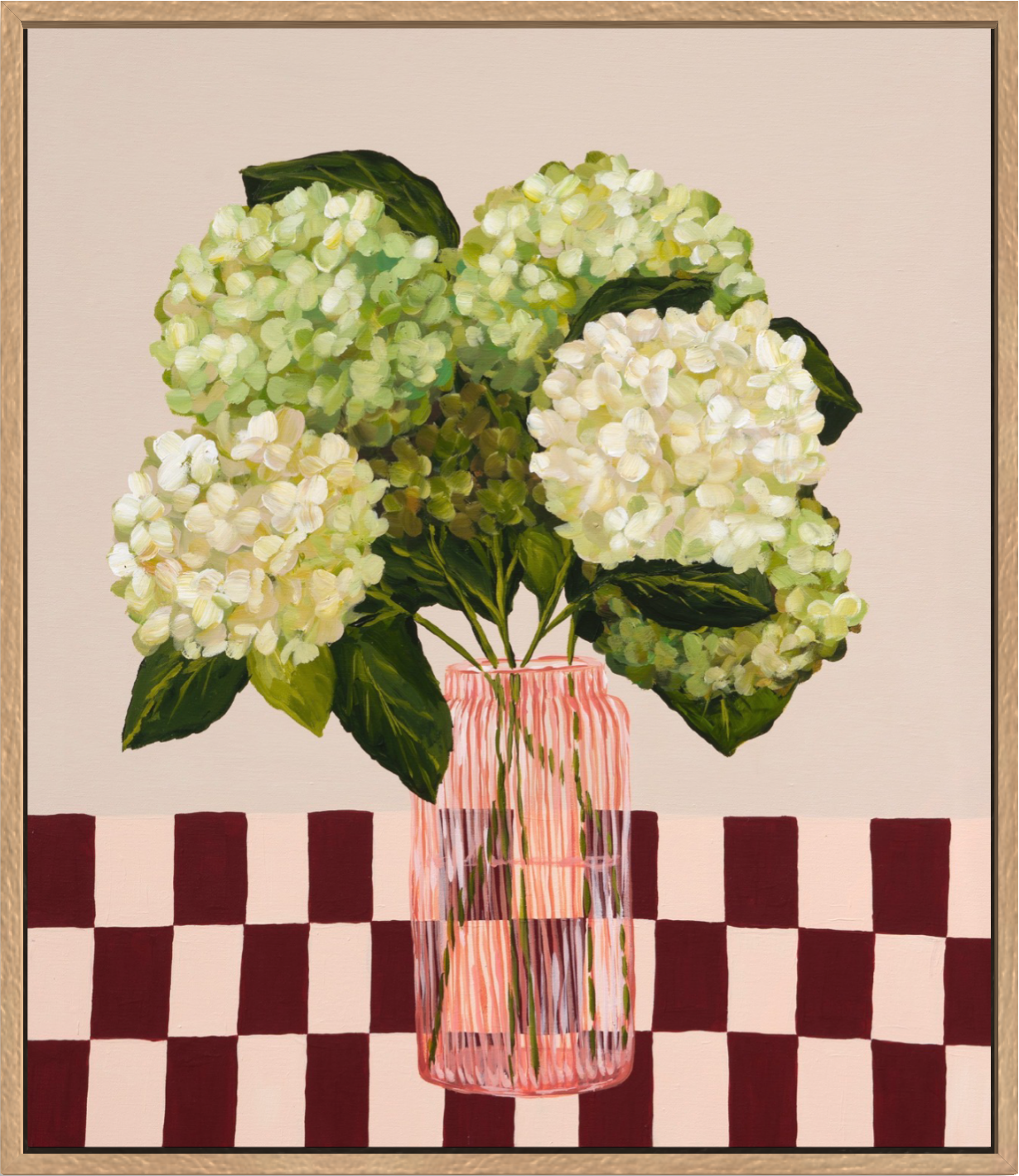 Hydrangea Eternal | Abstract Floral Canvas Art Print