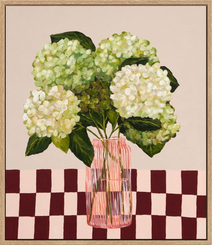 Hydrangea Eternal | Abstract Floral Canvas Art Print