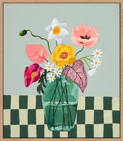 More Whimsy | Abstract Floral Canvas Art Print
