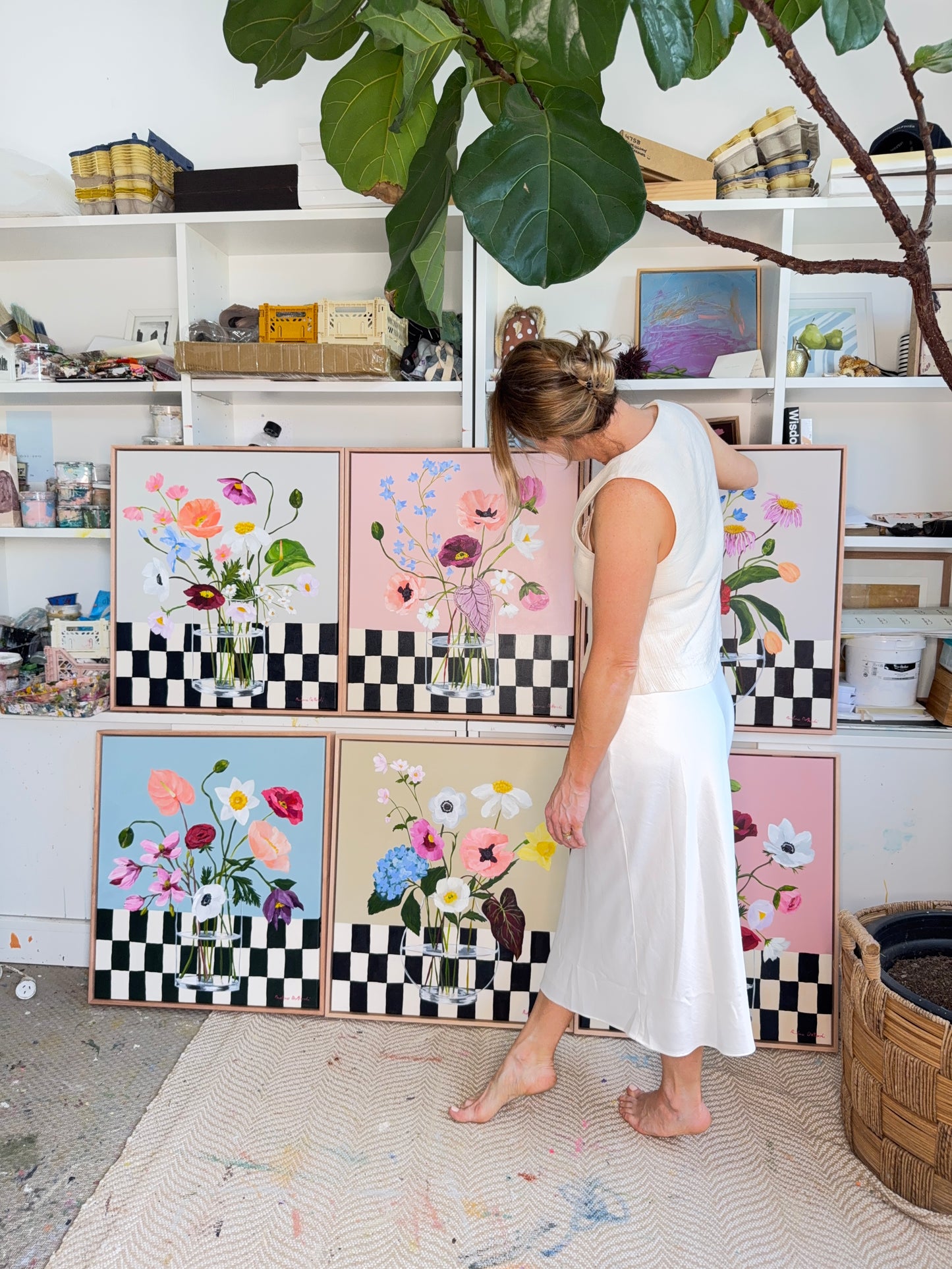 Luxury Floral Painting Workshop REDLEAF WOLLOMBI - Prudence De Marchi