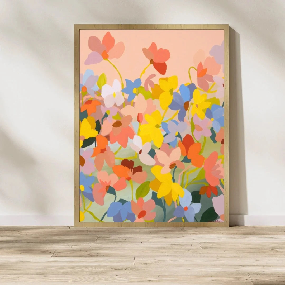 Dancing Flowers Portrait - Prudence De Marchi