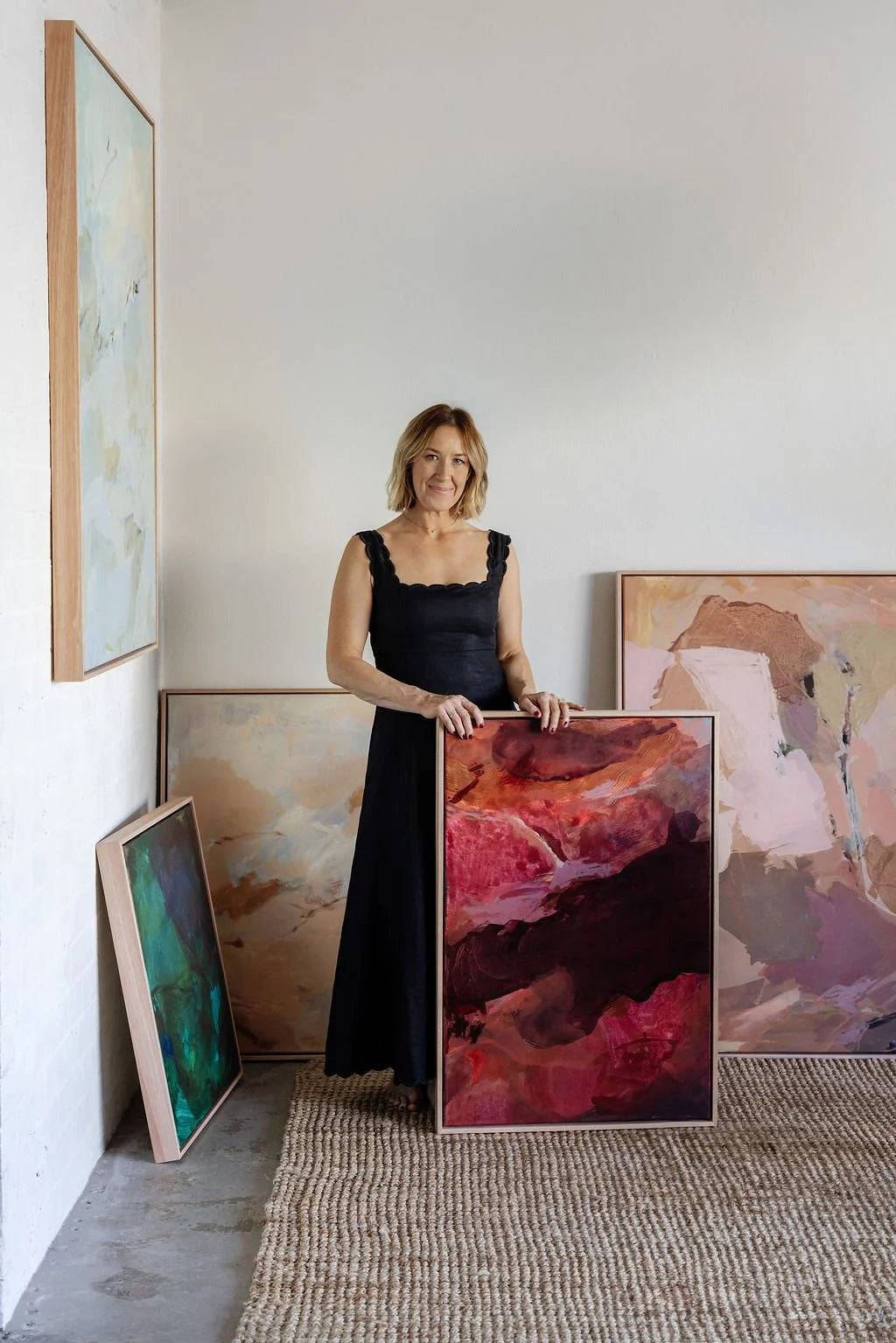 Feels Like a Friday | Abstract Canvas Art Print - Prudence De Marchi