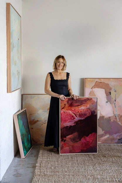 Feels Like a Friday | Abstract Canvas Art Print - Prudence De Marchi