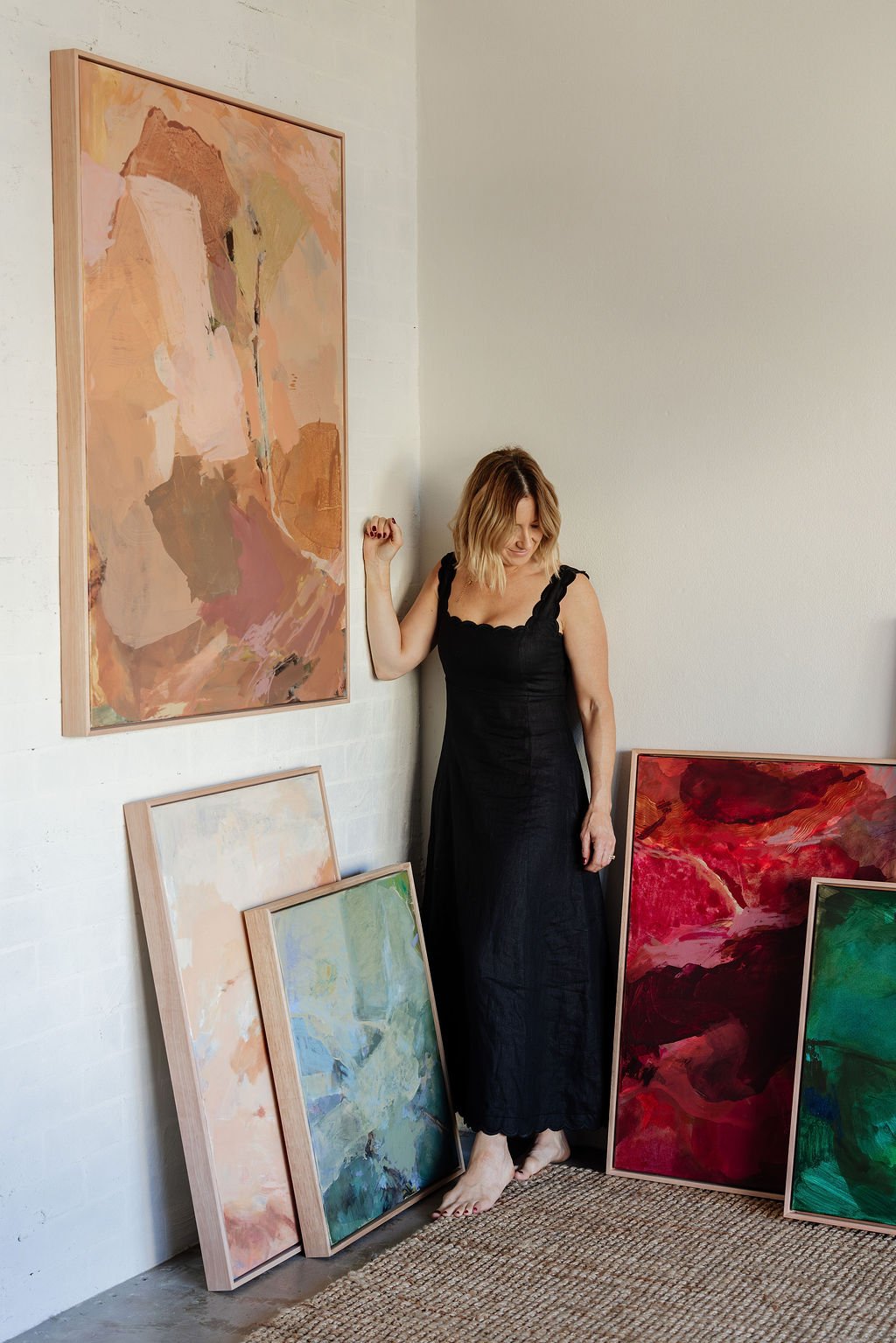 Feels Like a Friday | Abstract Canvas Art Print - Prudence De Marchi