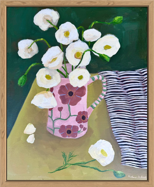 Fallen Poppies | Original Floral Artwork - Prudence De Marchi