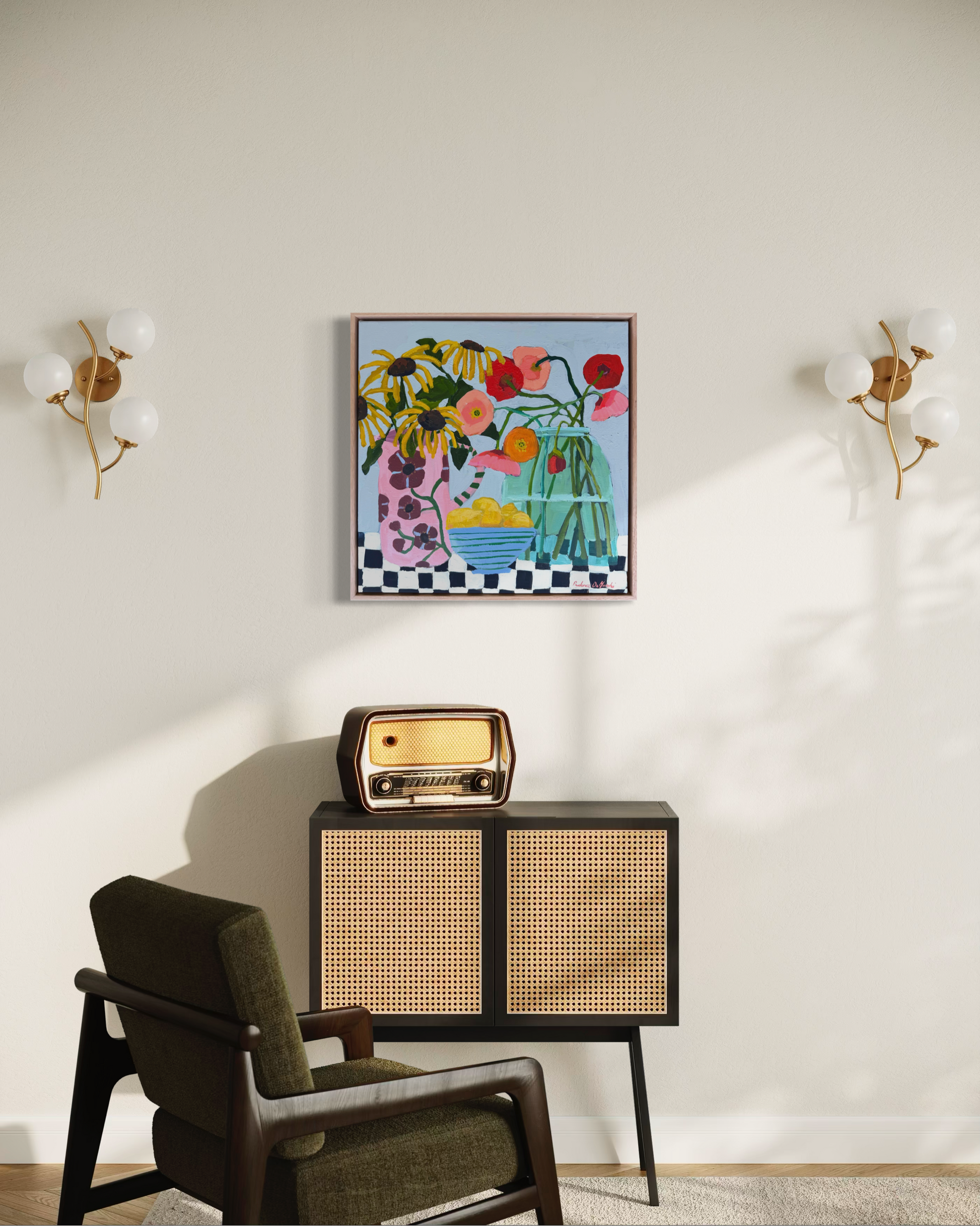 Flowers & Fruit | Original Floral Artwork - Prudence De Marchi