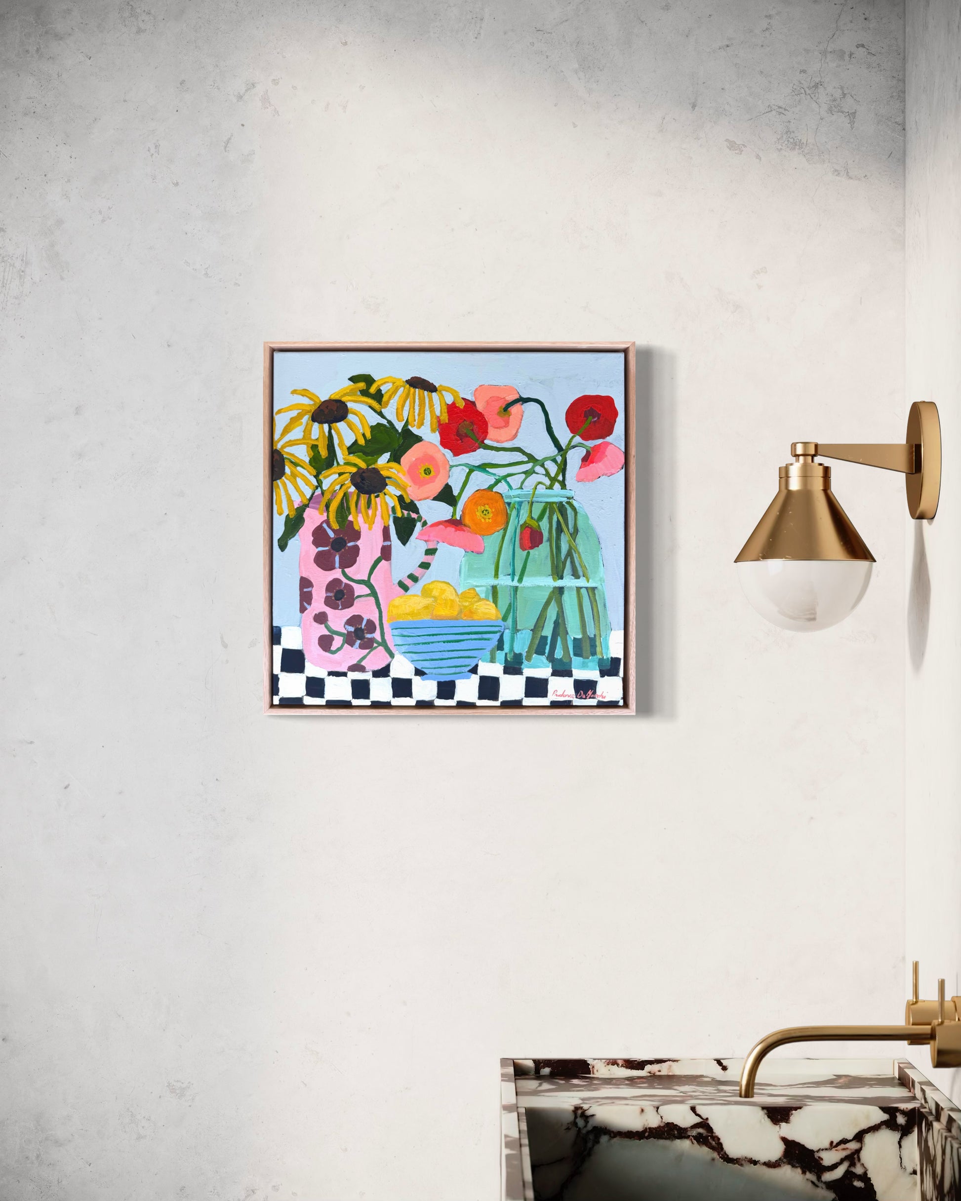 Flowers & Fruit | Original Floral Artwork - Prudence De Marchi