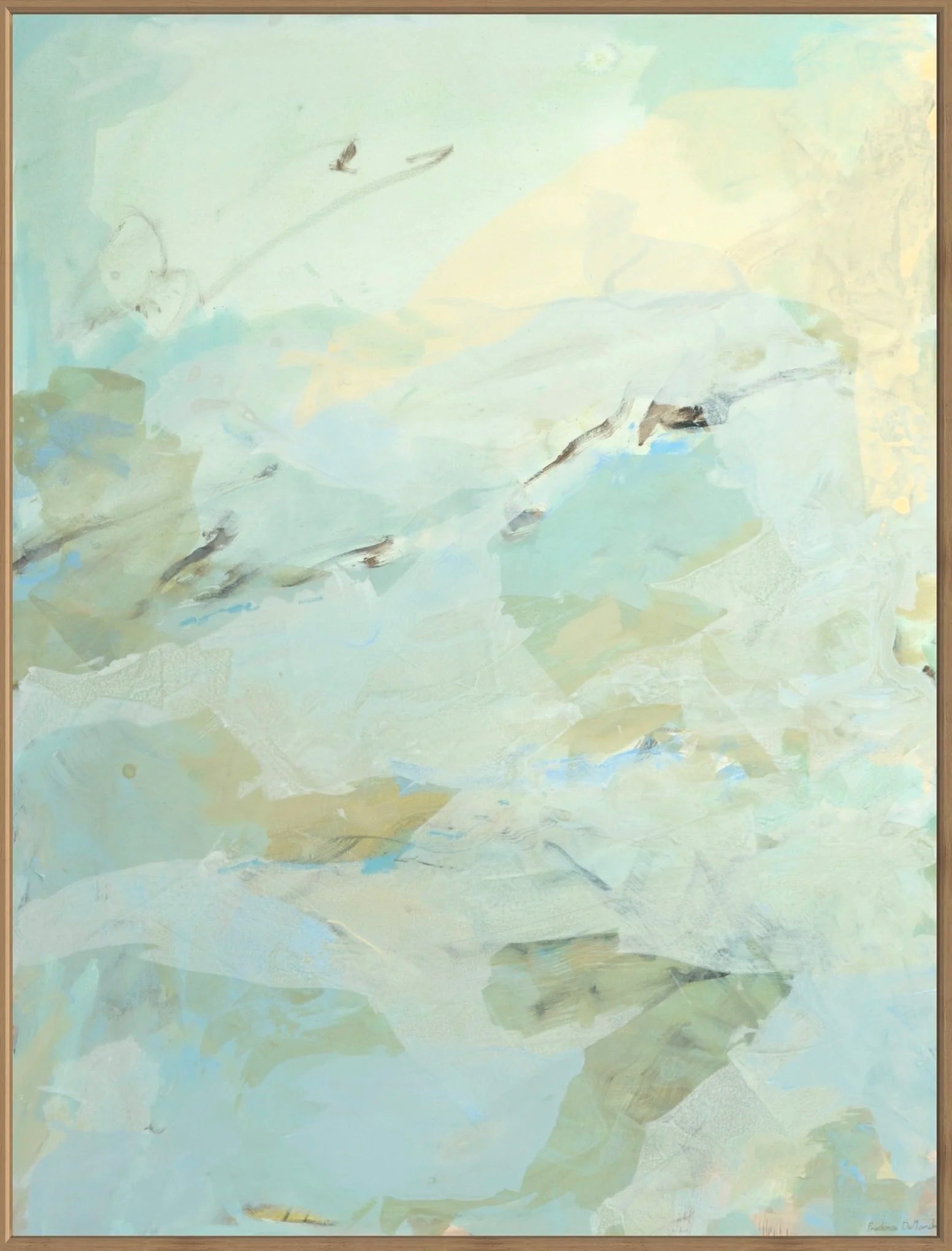 Exhale | Abstract Canvas Art Print - Prudence De Marchi