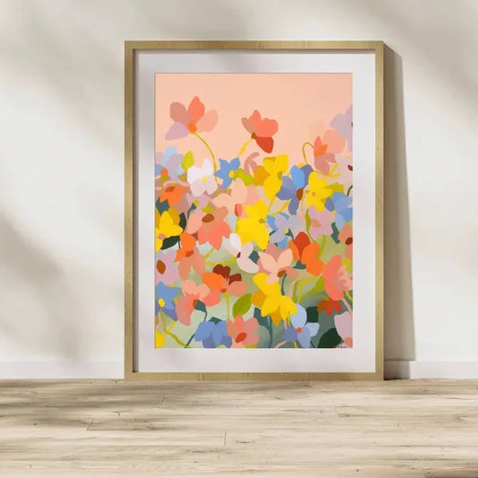 Dancing Flowers Portrait - Prudence De Marchi