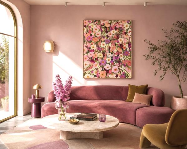 Floral Fancy canvas art print by Prudence De Marchi featuring vibrant, detailed floral design on high-quality canvas.